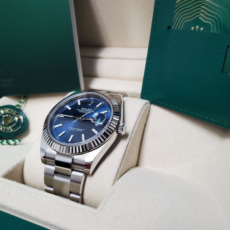 Thumbnail: 2021 Rolex DateJust Blue Dial - 41 MM