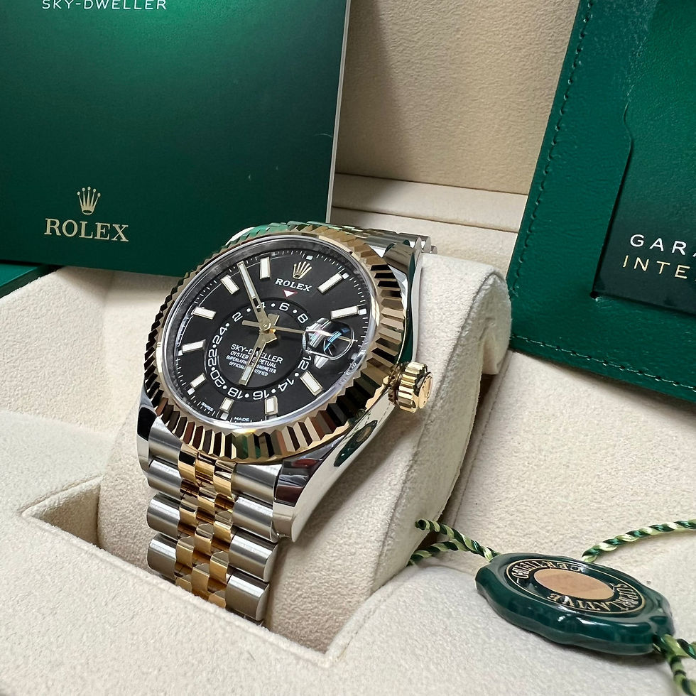 Thumbnail: 2021 Rolex Black Dial Two Tone Skydweller Jubilee  -  42 MM