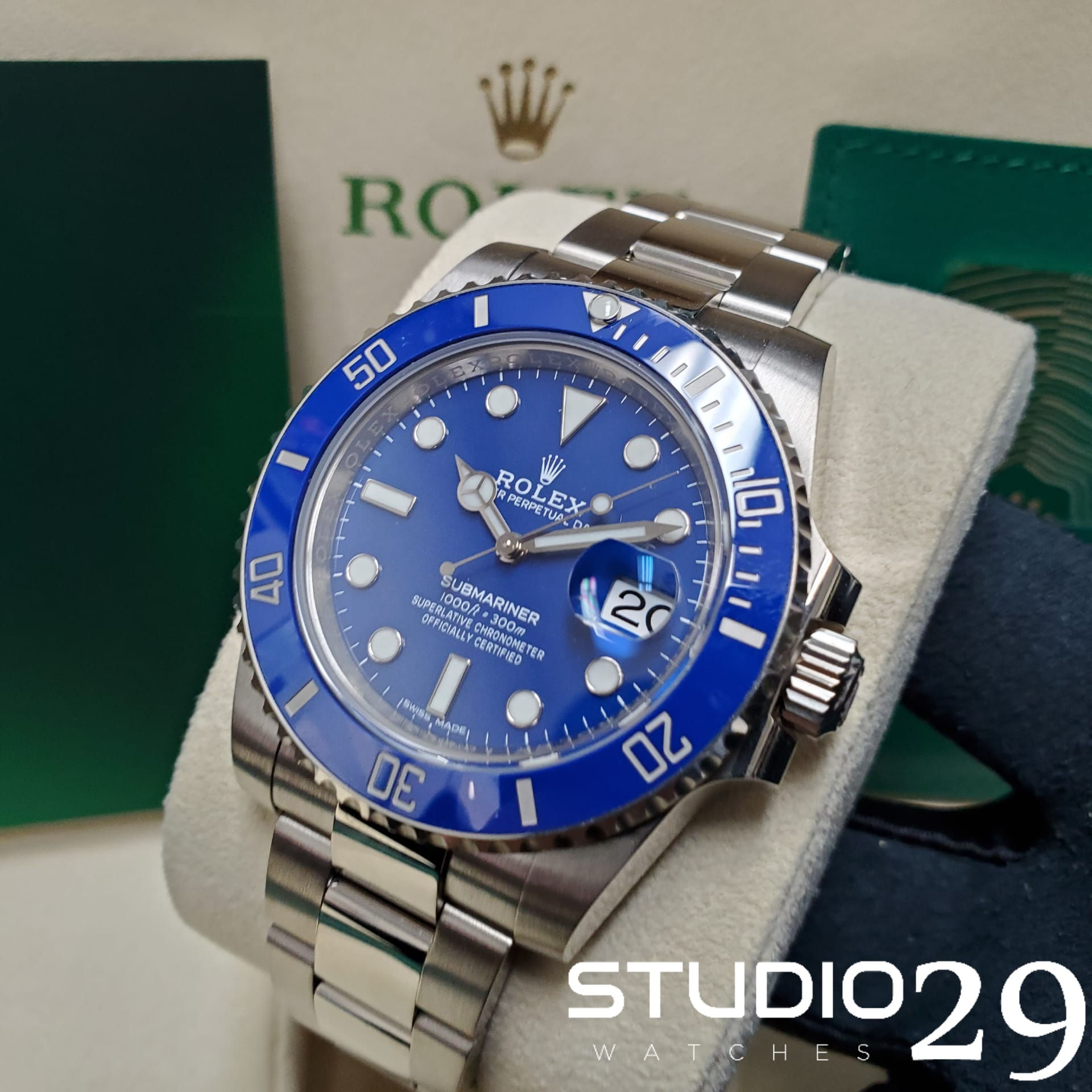 2021 Rolex Submariner Blue " Smurf " - 40 MM