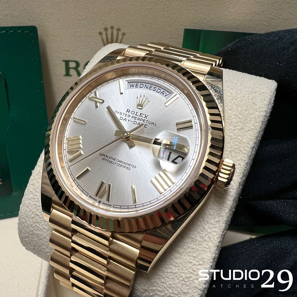 2021 Rolex Day Date Silver Dial - 40 MM