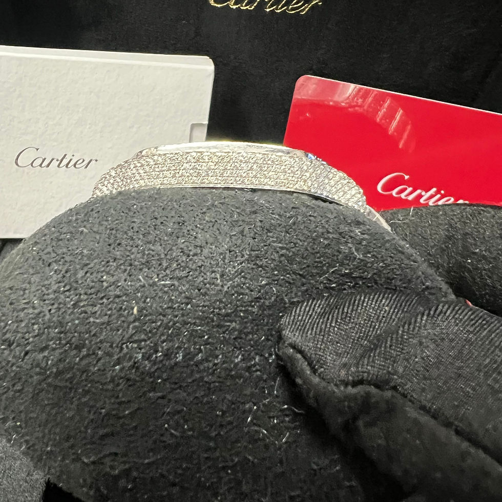 Thumbnail: 2022 Diamond Bussdown Cartier Santos Large - 40 MM