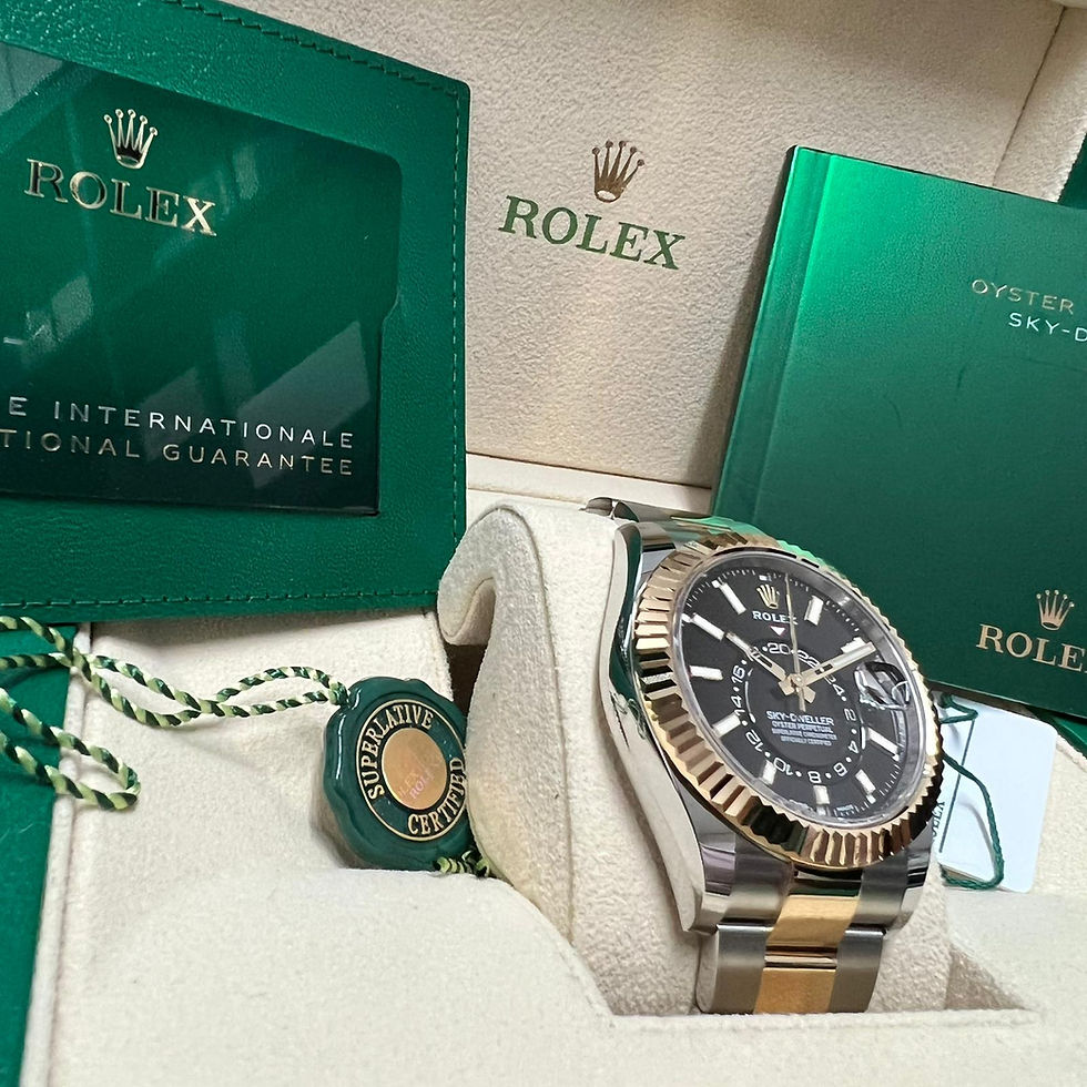 Thumbnail: 2022 Rolex Black Dial Skydweller Two Tone - 42 MM