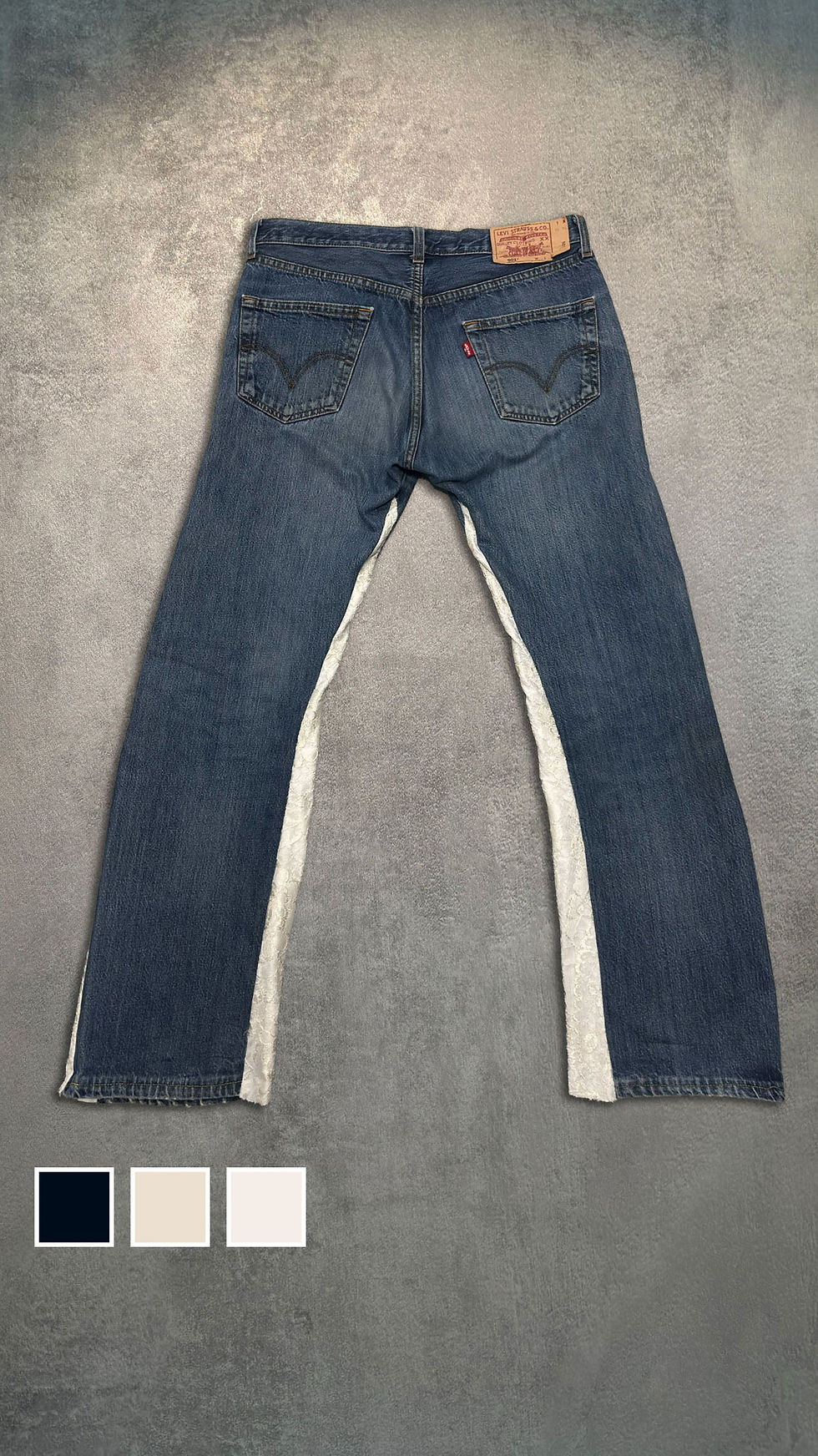 Miniature : Jeans flare dentelle