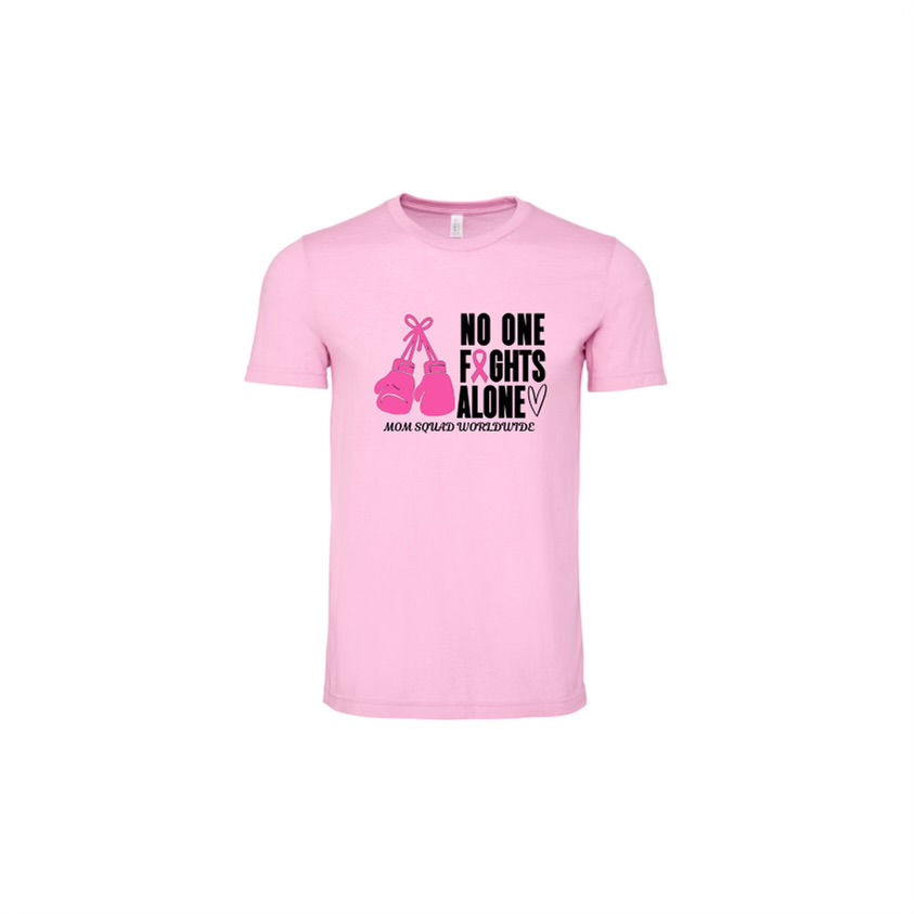 No One Fights Alone Breast Cancer awareness shirt