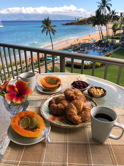 Breakfast on the balcony