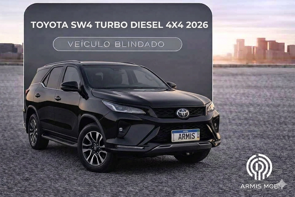 Locadora de Carro Blindado em São Paulo - Toyota SW4 Blindada para locação