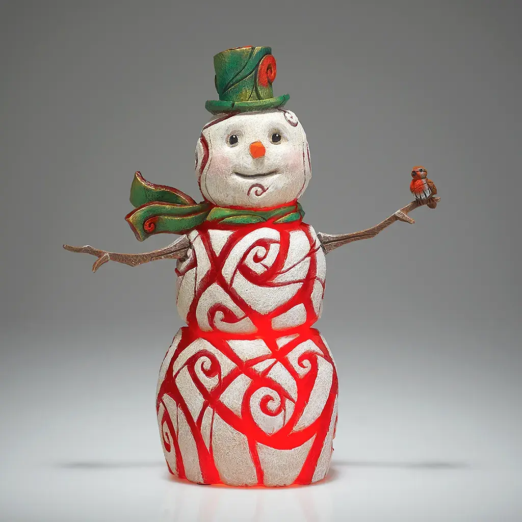 EDGE SCULPTURE - RED SNOWMAN ILLUMINATION Limited Edition