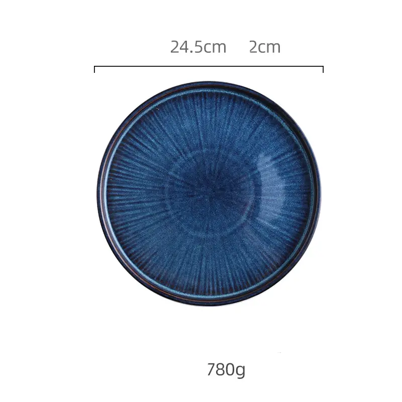 Thumbnail: Nordic Kiln Glaze Blue Color Ceramic Tableware collection