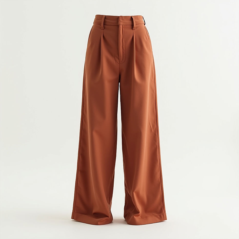 Linen Blend Wide Pants