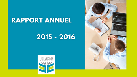Rapport annuel 2015-2016