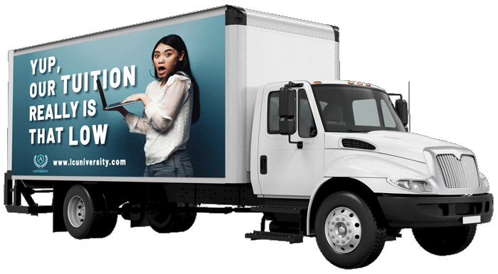 Truck Billboard for College