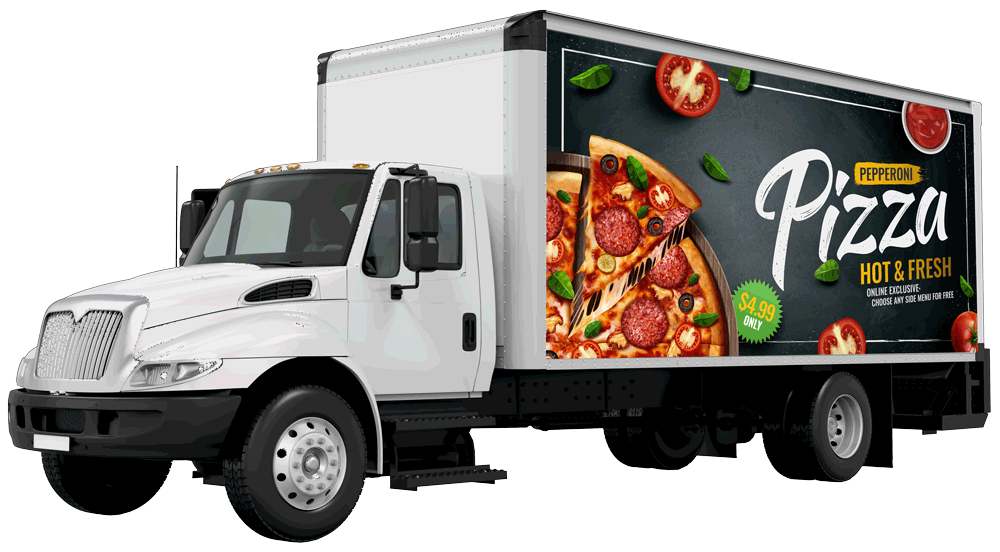 Pizza Advertising On Truck