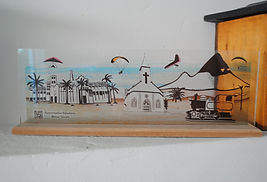 Quadro de Vidro 10x30 cm Fundo transparente