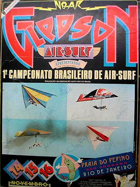 História Voo Livre - Cartaz do primeiro campeonato de voo livre no Brasil