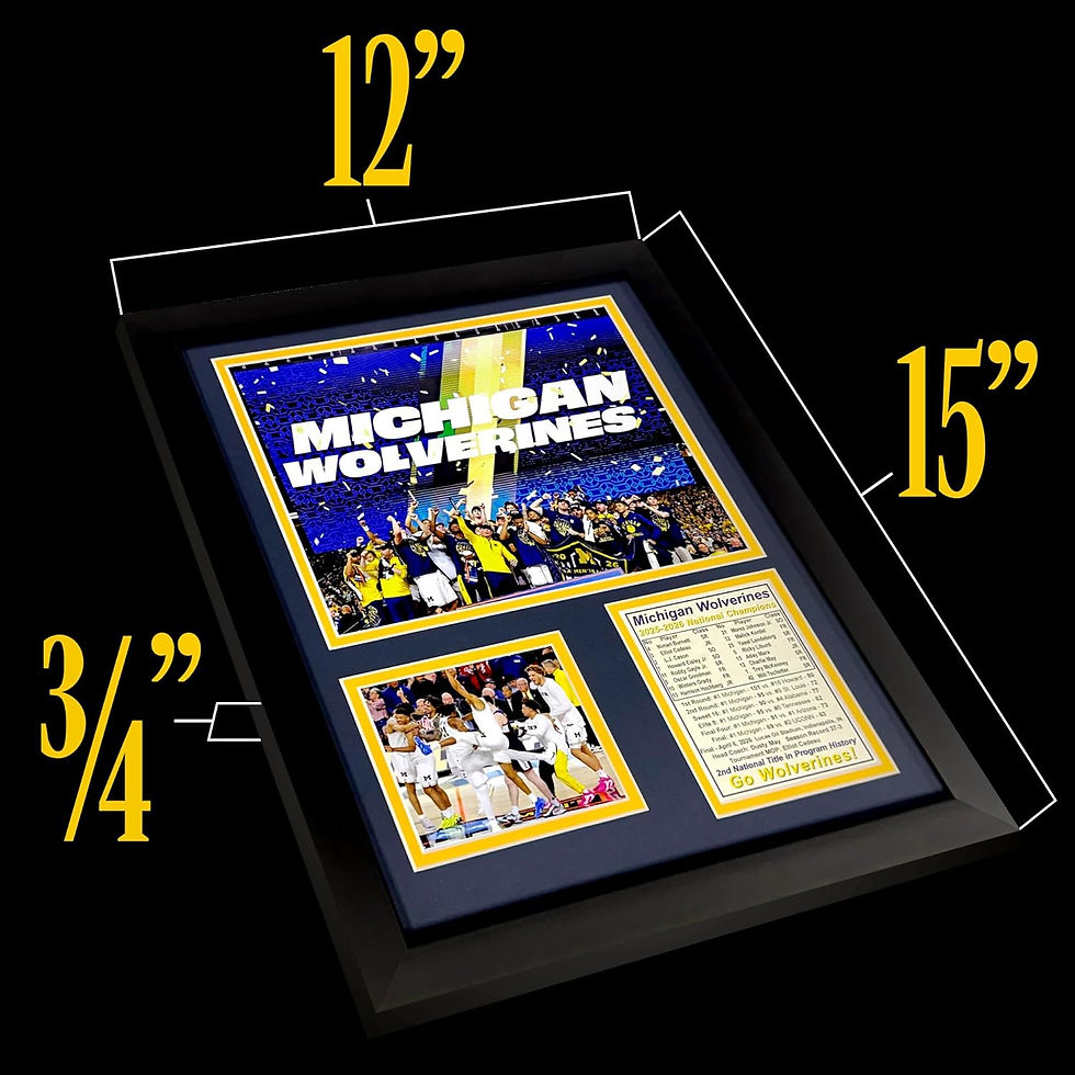 Thumbnail: Michigan Wolverines | 2025-26 NCAA Basketball Champions | 12"x15" Podium
