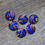 Thumbnail: Blue Floral Brocade Covered buttons L30