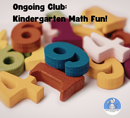 Ongoing Club Kindergarten Math Fun!-Counting, Addition, Subtraction & More (1080 x 1080 px