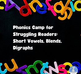 Phonics Camp for Struggling Readers Short Vowels, Blends, Digraphs (UFLI) (1080 x 1080 px)