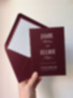 Burgundy Wedding Invitations