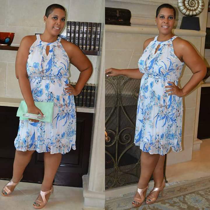 Floral Pleated Print Dress