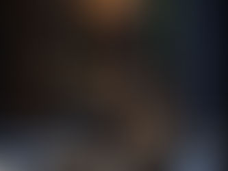 Salle de restaurant chic et feutrée en bleu nuit et doré