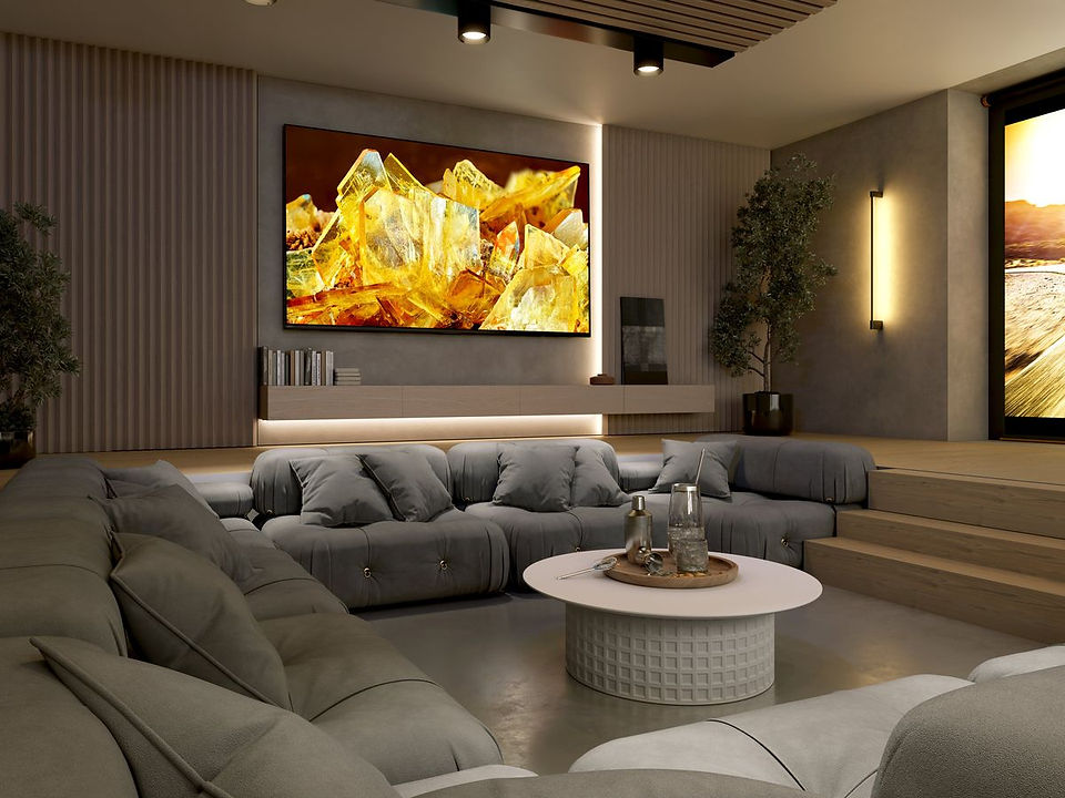 Wall mounted TV looking like art work