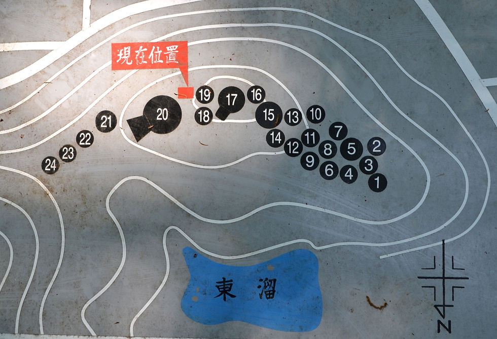 古墳群分布図（東山支群）