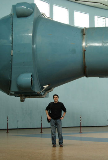 Turkish Journalist Ali Çimen in Russian Cosmonaut Training Facility "Star City", at the skirts of Moscow.
