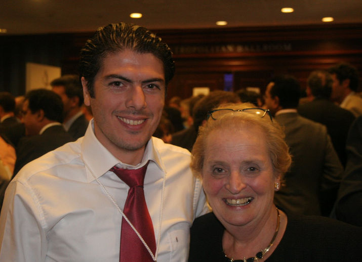 Gazeteci Yazar Ali Çimen ABD eski dışişleri bakanı Madeleine Albright ile New York'ta... 2005