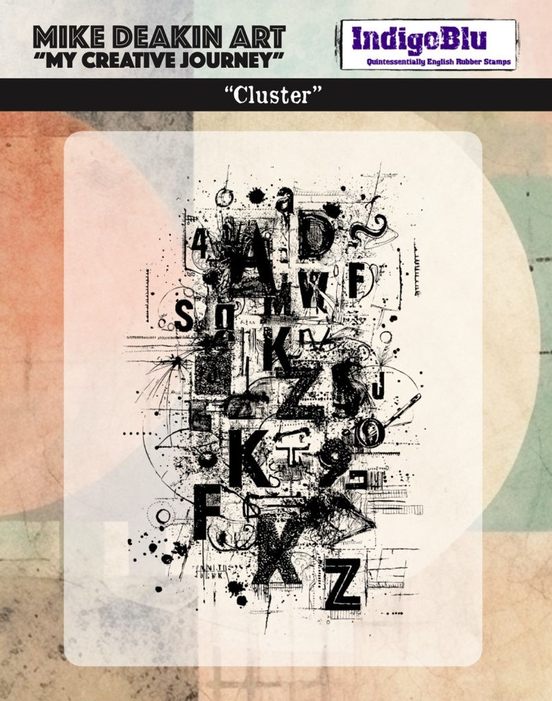 IndigoBlu Cluster Solo Red Rubber Stamp