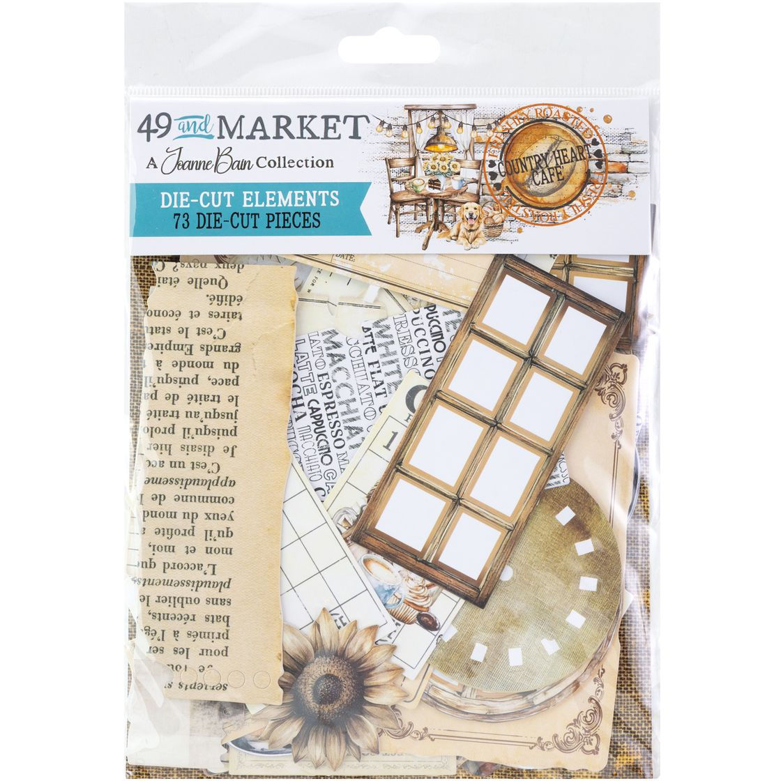 49 And Market Die-Cut Elements-Country Heart Cafe-JCH-36398