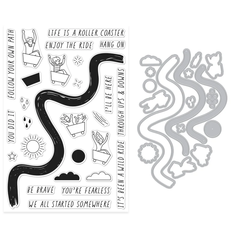 Hero Arts Wild Ride Stamp & Cut Set- DC341