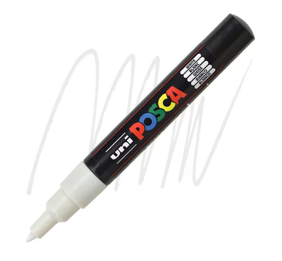 Posca Pen- White- PXPC1MRWHITE