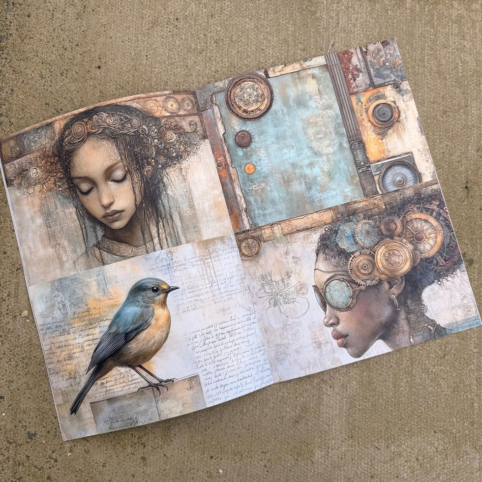 Thumbnail: IndigoBlu Vintage Blue Steam Paper Book-A4