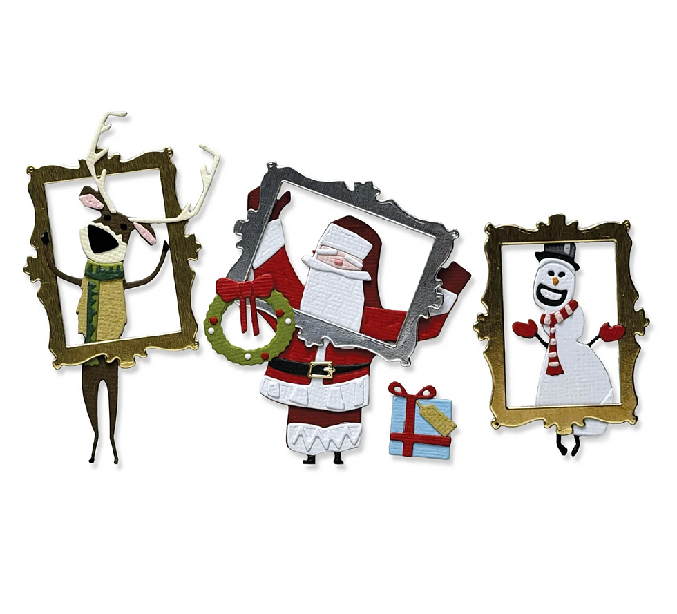 Thumbnail: Tim Holtz Sizzix Thinlits Die Set- Vault Papercut Christmas-26PK- 667256