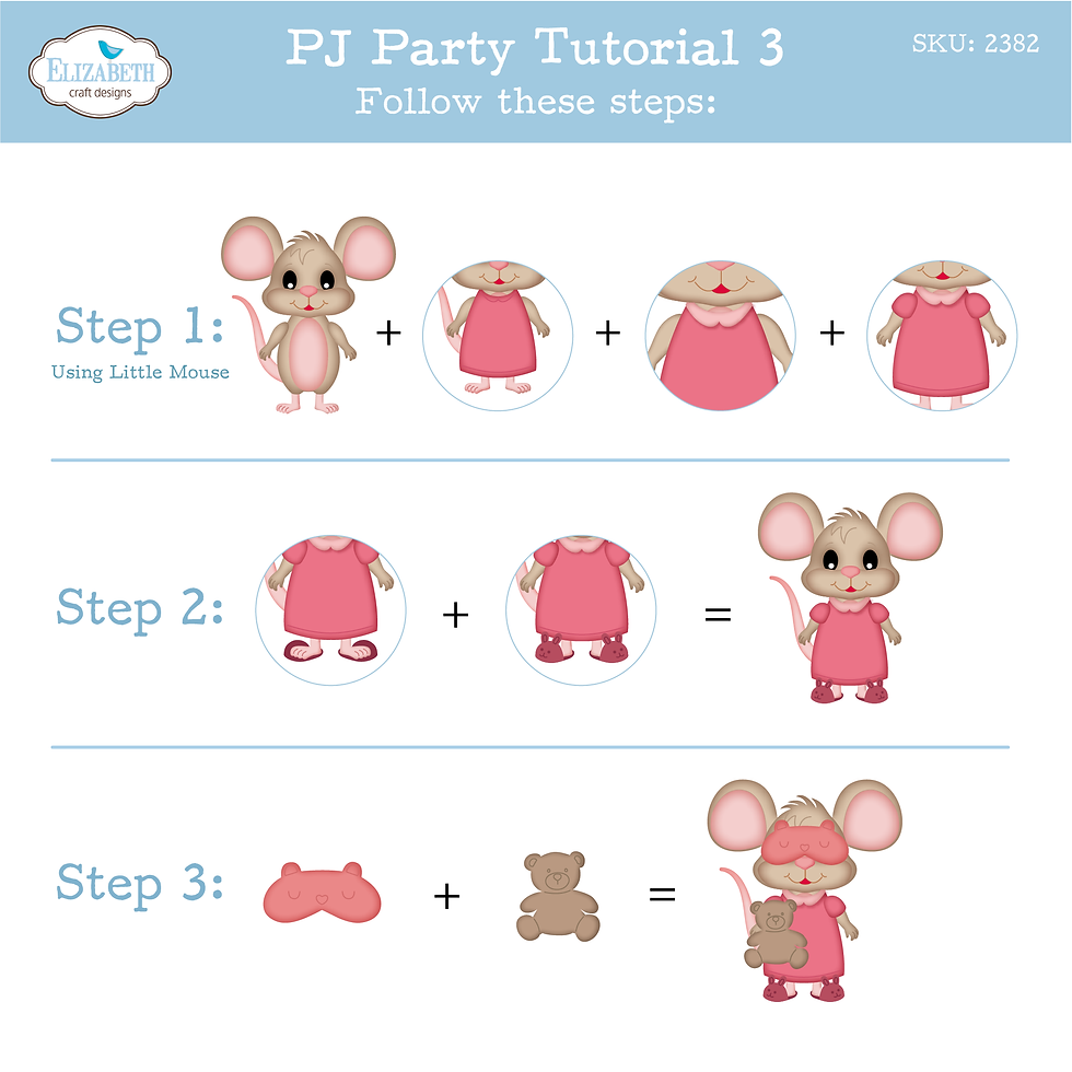 Thumbnail: Elizabeth Craft Designs - Snuggle Season -  PJ Party Die Set- 2382