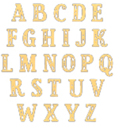 Sizzix Thinlits Die Set 26PK Folk Alphabet by Catherine Pooler- 667114