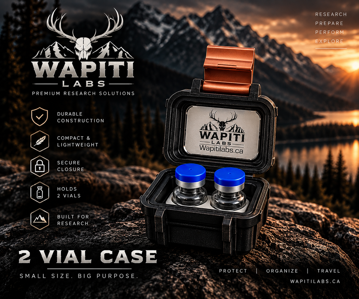 2 Vial case