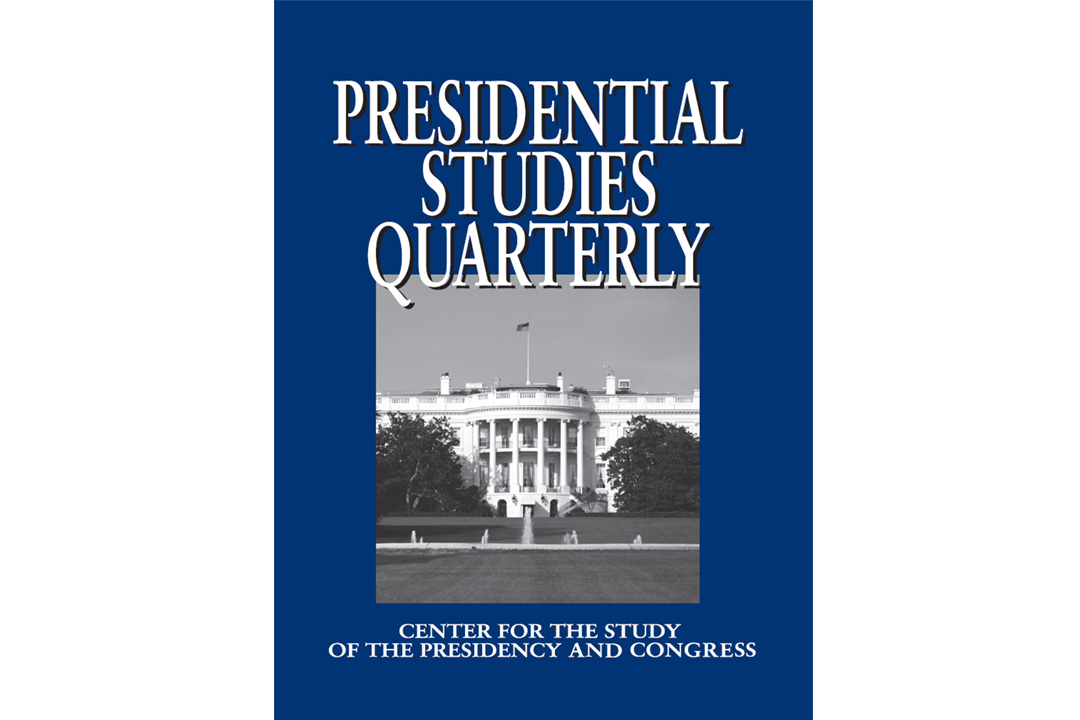 Presidential Studies Quarterly cover art