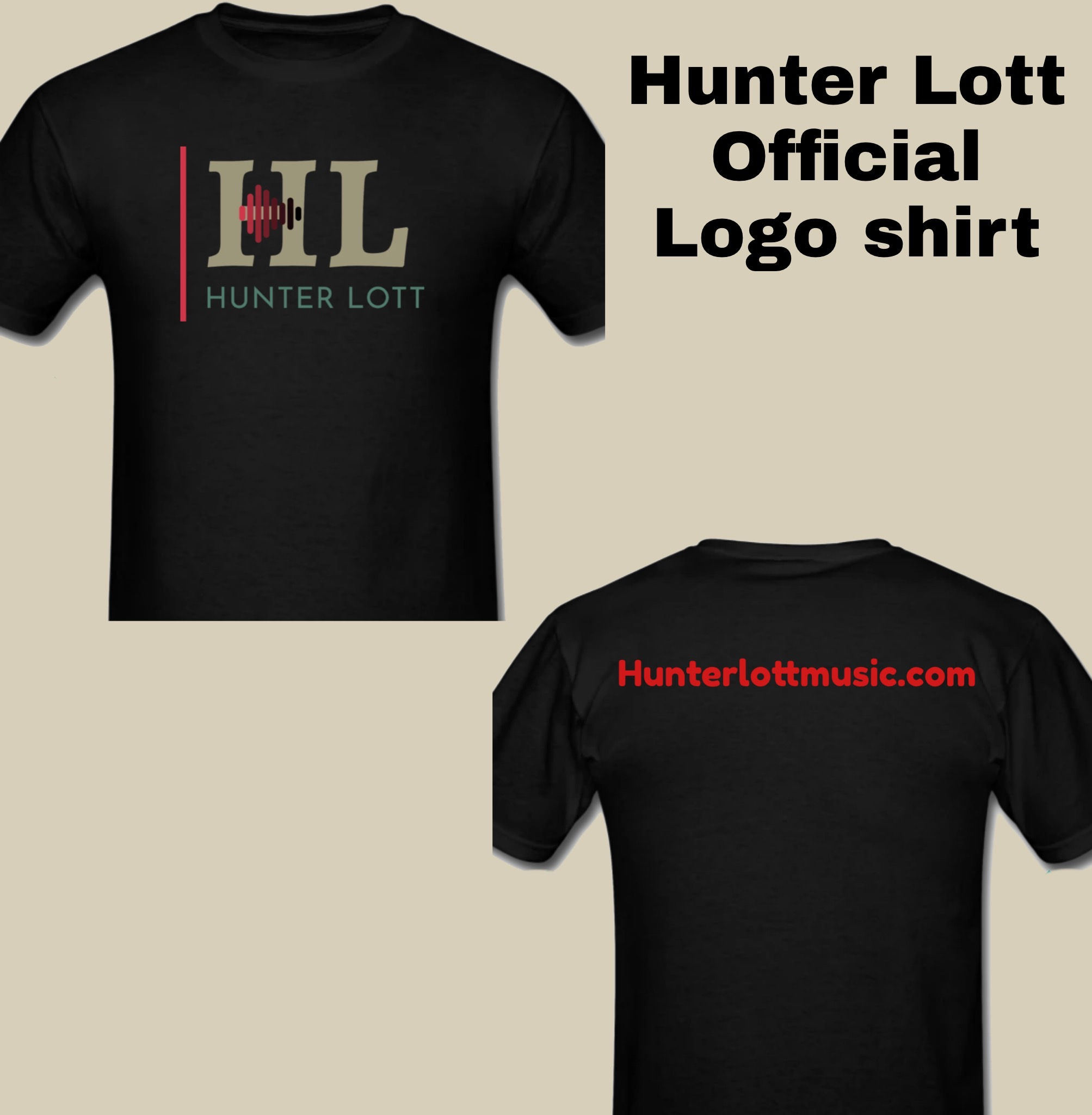 Official Hunter Lott Logo T-shirt