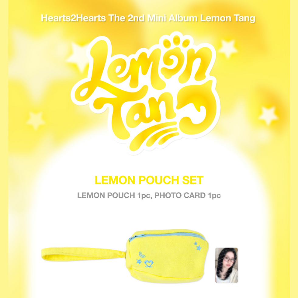 섬네일: Hearts2Hearts POP-UP [LEMON TANG] OFFICIAL MD 22 LEMON POUCH SET