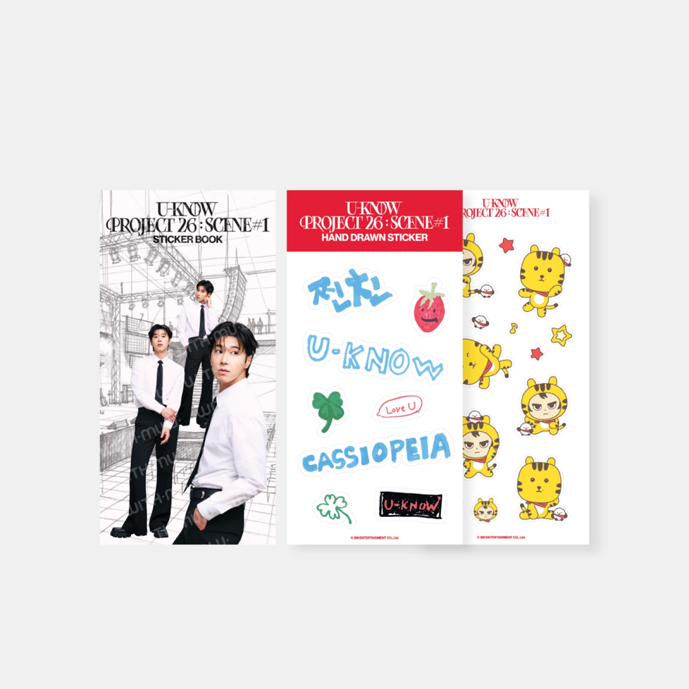 U-KNOW [PROJECT 26 : SCENE#1] in SEOUL OFFICIAL MD 06 STICKER BOOK