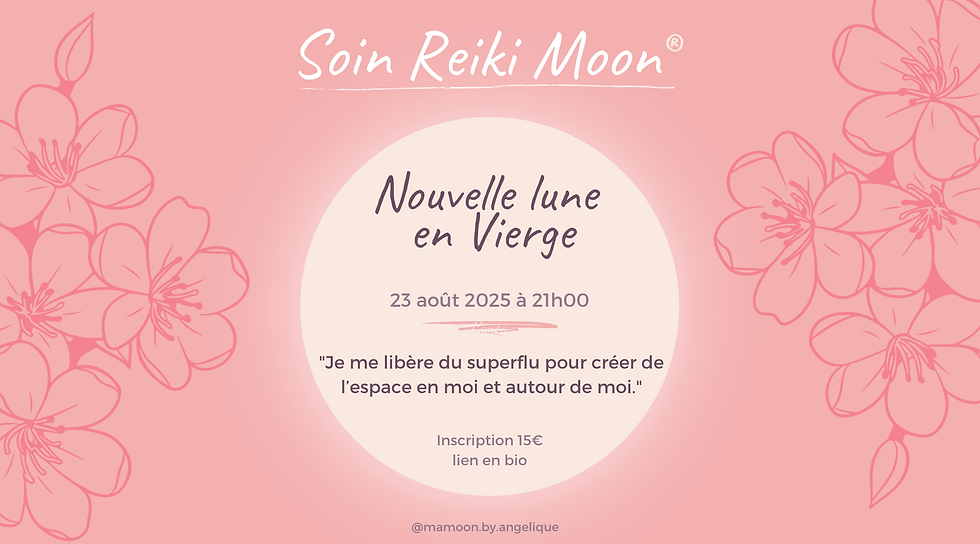 Soin collectif Reiki Moon 23/08/2025