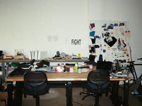 Heron Preston Foundation Blue Line Edit relaunch showcasing inverted orange label and block release collection