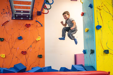 Child enjoying his time on a Spectrum Sensory Gym. 