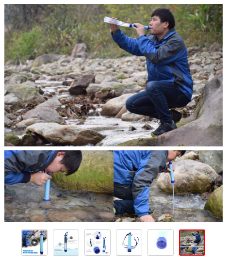 Filtro de agua supervivencia