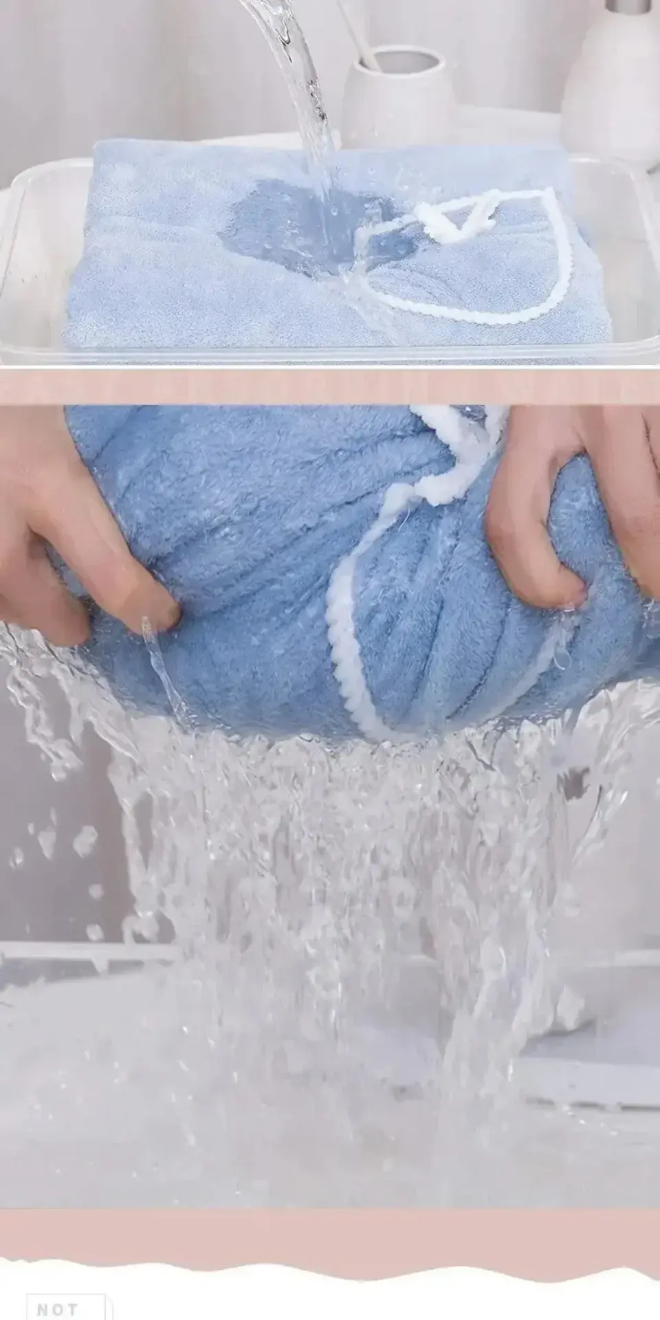 Thumbnail: Wearable Bathrobes For Womens Girls Fast Drying Bathing Beach Spa Bathrobes Wash