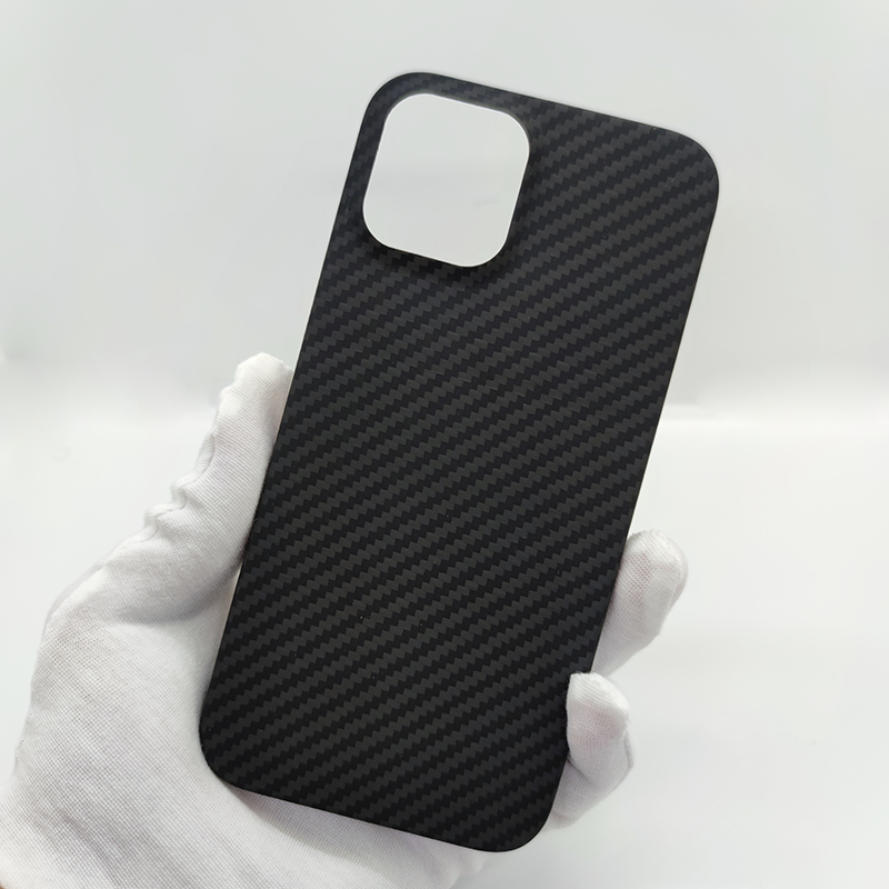 Thumbnail: Carbon Fiber Phone Case – Thin Aramid Hard Cover with Lens Protection for iPho
