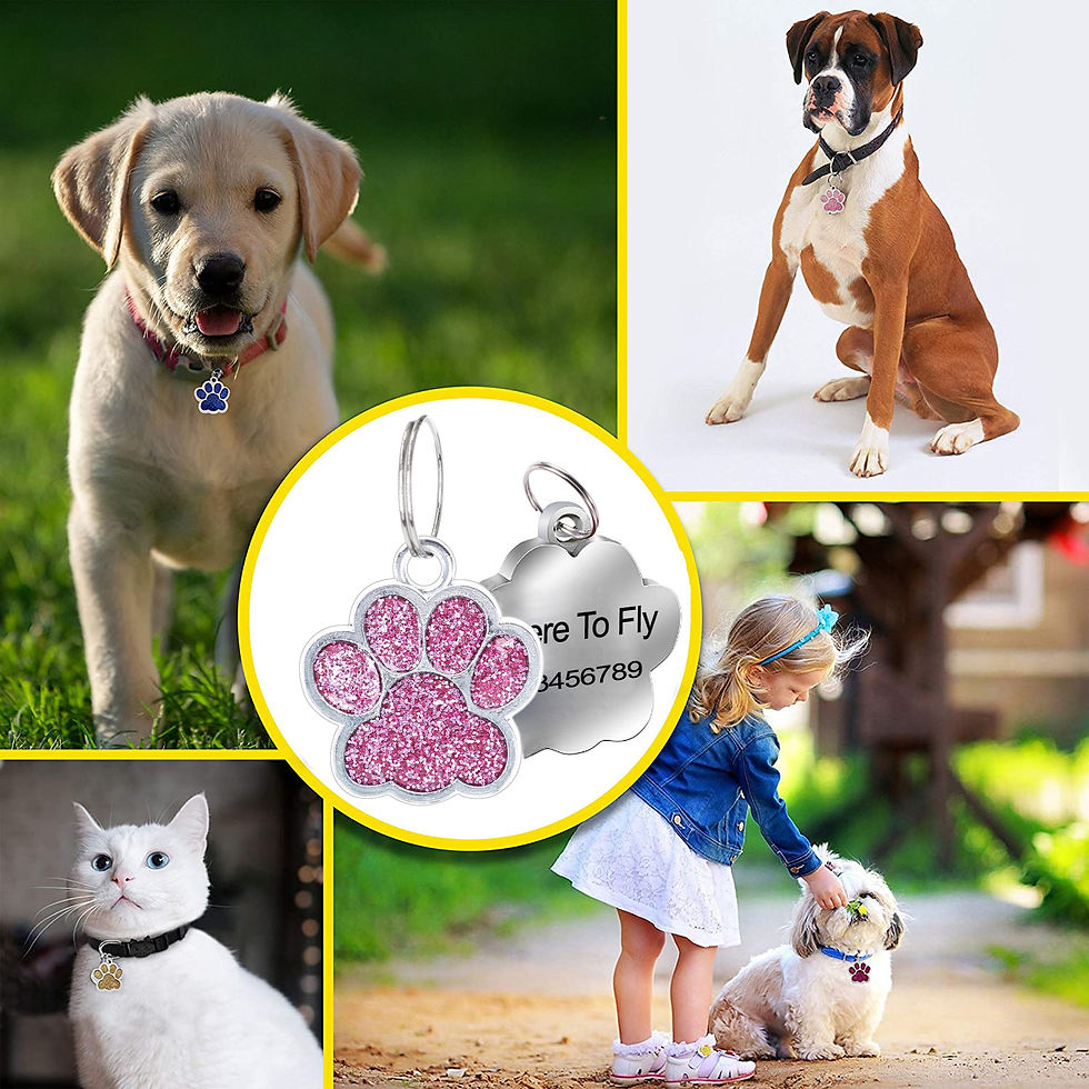 Thumbnail: 1Pc Pet Dog Tag Personalized Engraved Cat Name Tag Custom Dog Id Mark Collar Nam