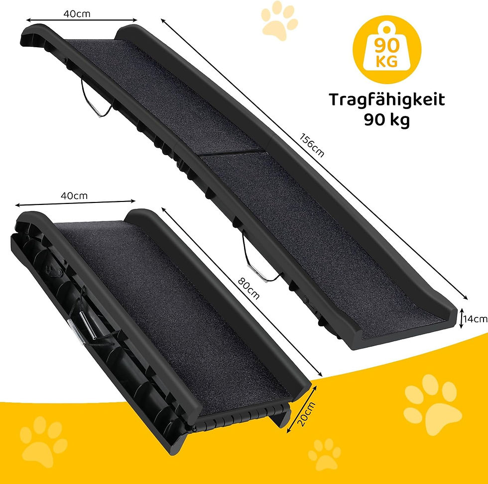 Thumbnail: Happy Ride Folding Pet Ramp for Cars, Trucks, & SUVs 156cm Portable for Dogs 90k
